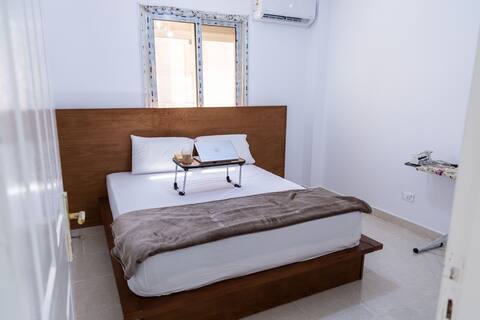 Featured location 5min for airport 
 Completely equipped everything is new