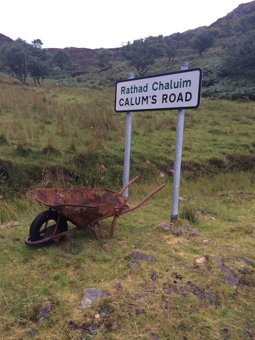 The beginning of Calums Road, we are at the end !