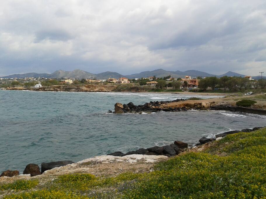 winter view of the seafront