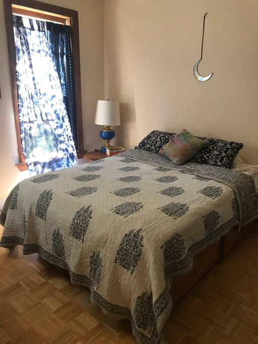 Comfortable and breezy bedroom