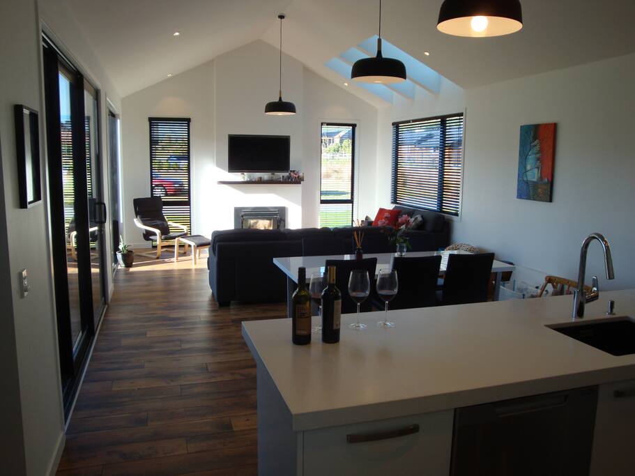 Spacious open plan living area