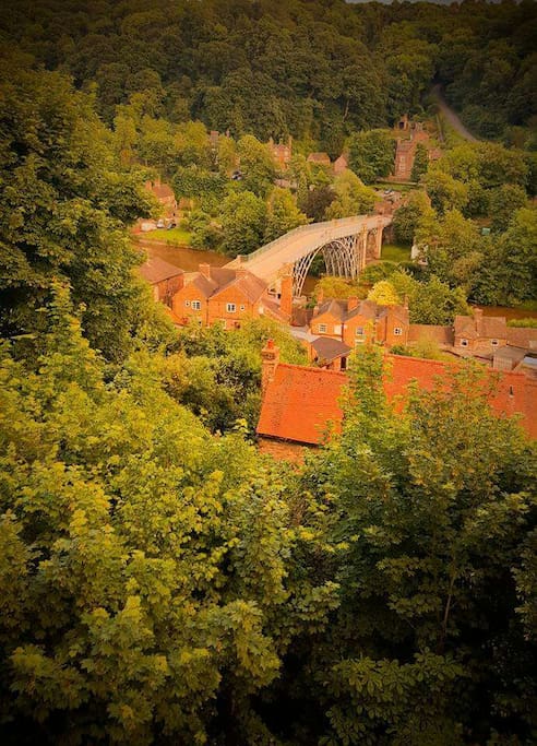 view of the beautiful ironbridge & Gorge