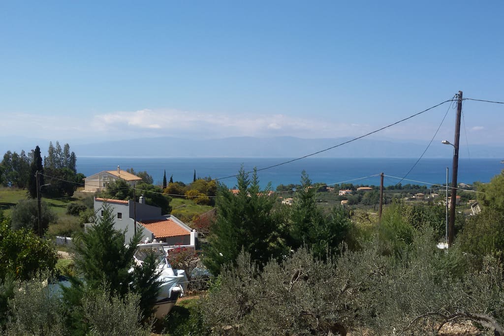View to the west