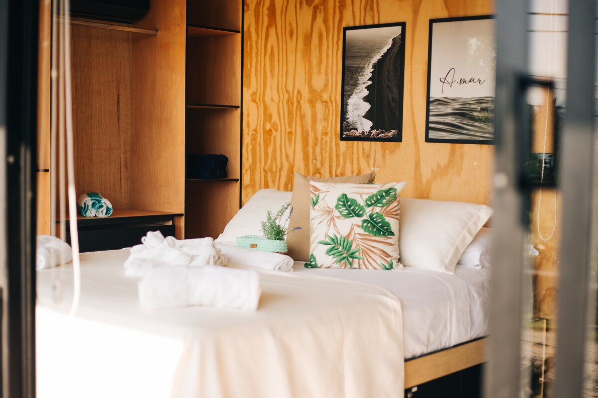Bedroom at Casa Natu Ilhabela Studio Portinho with Jacuzzi in Ilhabela