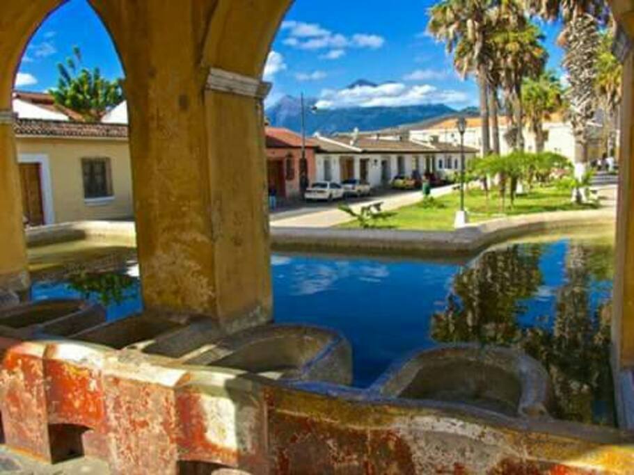 Parque del Tanque La Unión a una cuadra