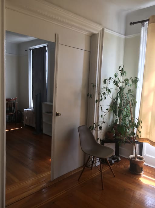 Entrance to your bedroom from shared living room