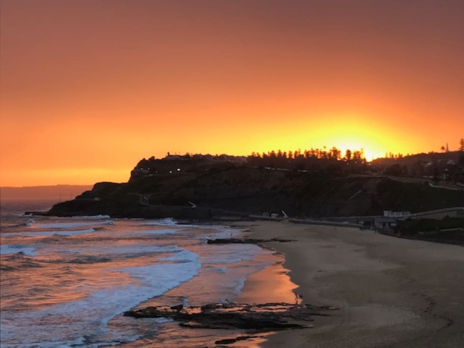 Our view at sunset.