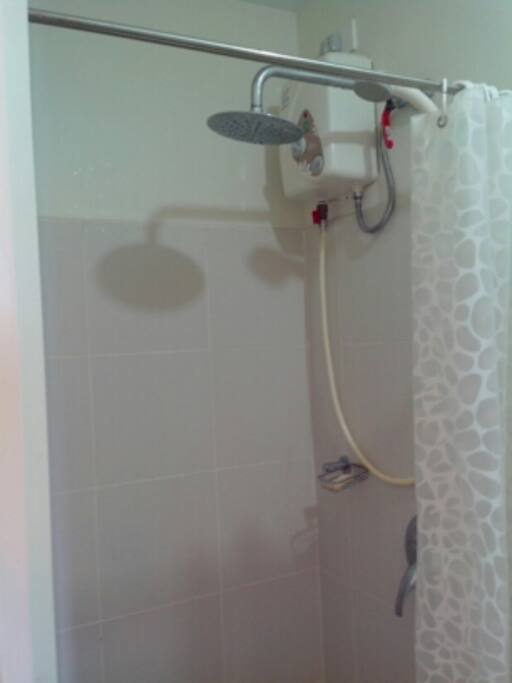 shower with water heater