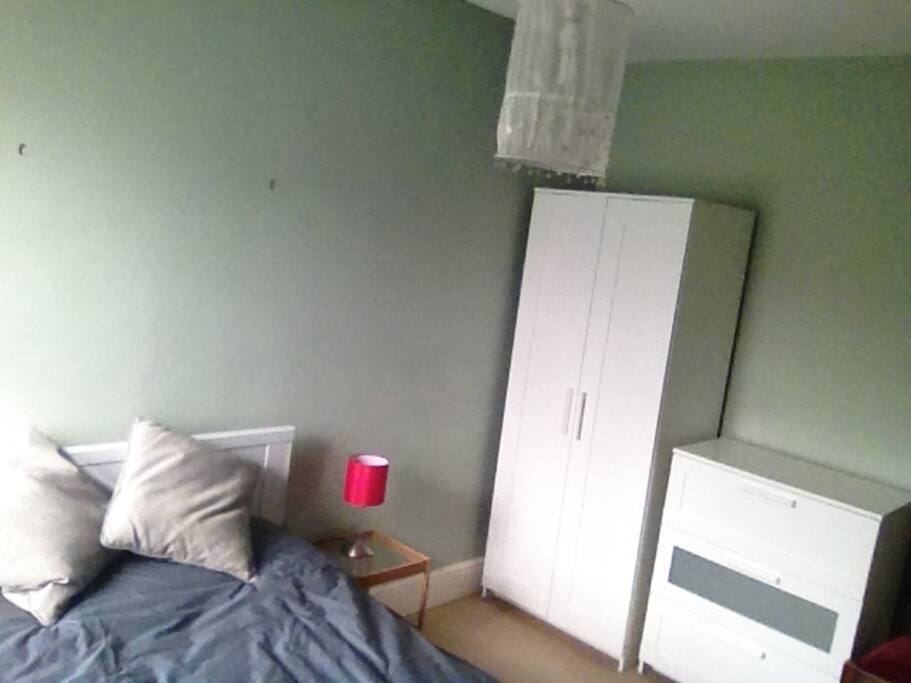 Nice room with views of the Downs and comfy double bed