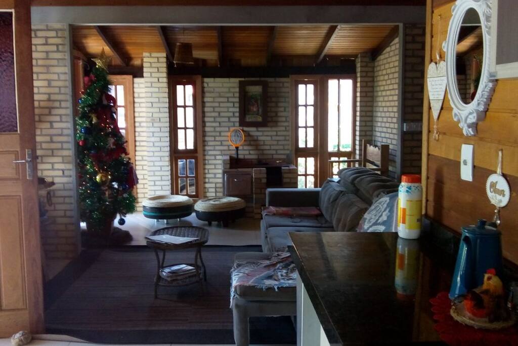 vista da cozinha para sala