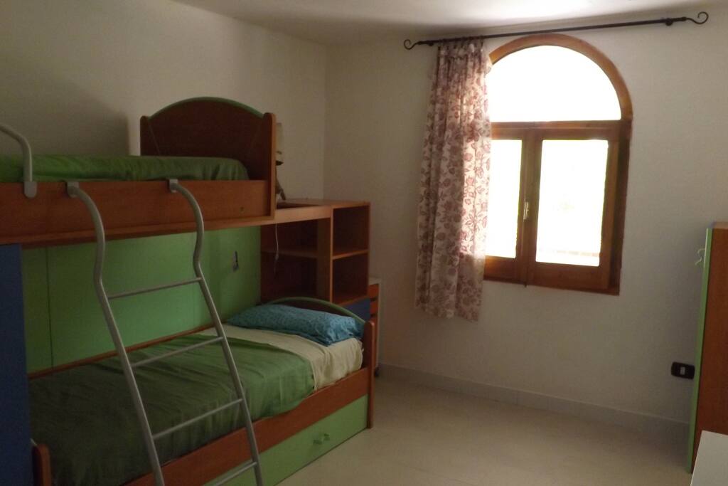 Camera tripla con letto a castello e letto estraibile