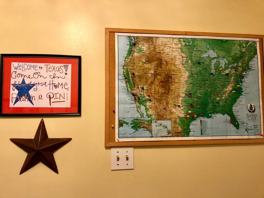 As you enter, leave your mark, on our map.