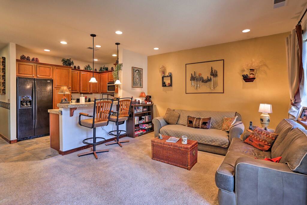 Make yourself at home in the well-appointed interior.