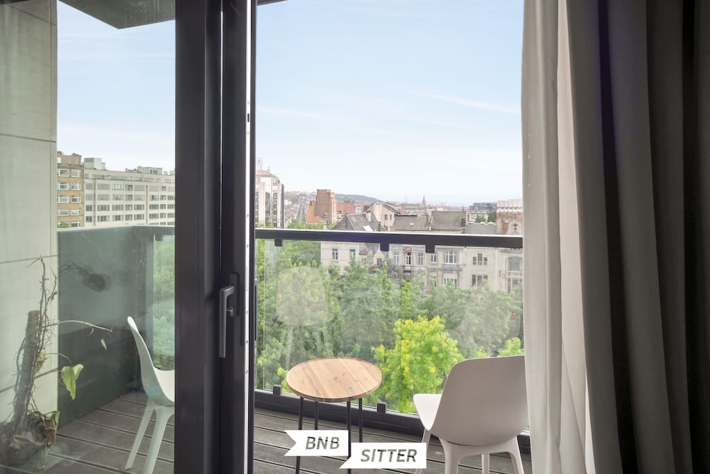 Enjoy stunning views from a sunny terrace on the 6th floor