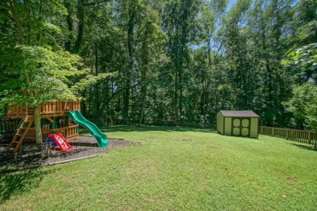 Large backyard