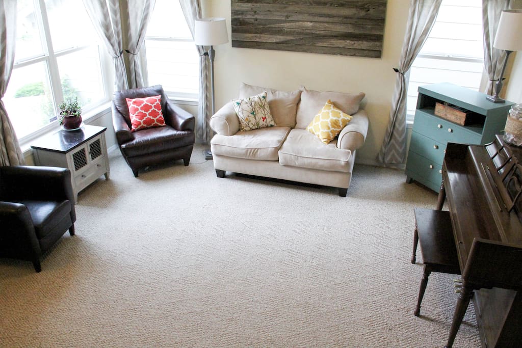 Front room welcomes you into the home