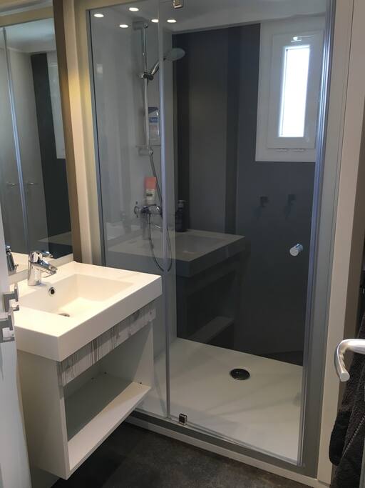 Salle d'eau et sa douche