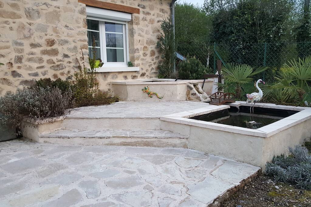 Terrasse avec bassin