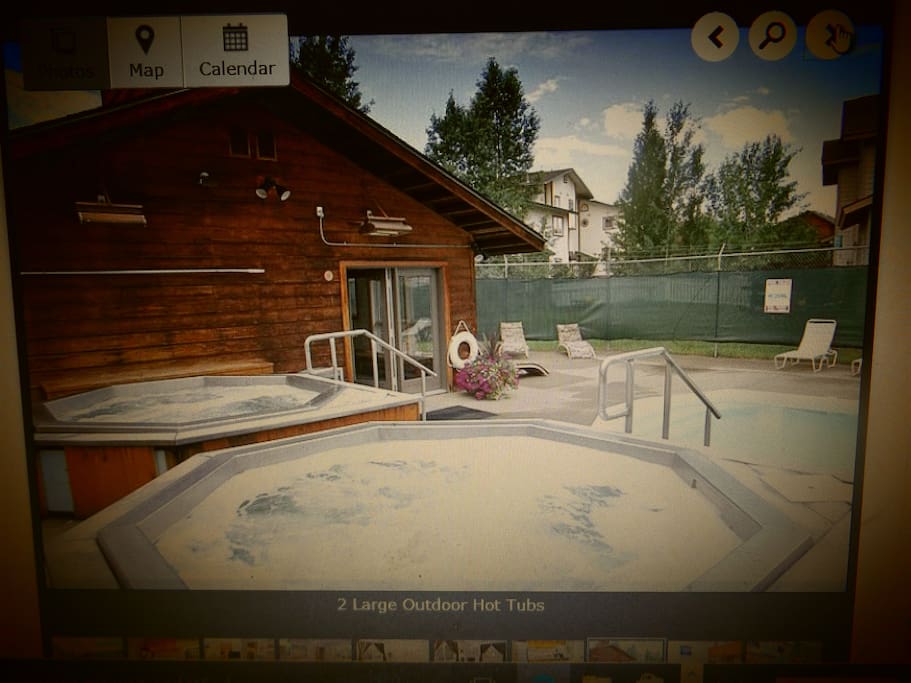 Two hot tubs for guess use