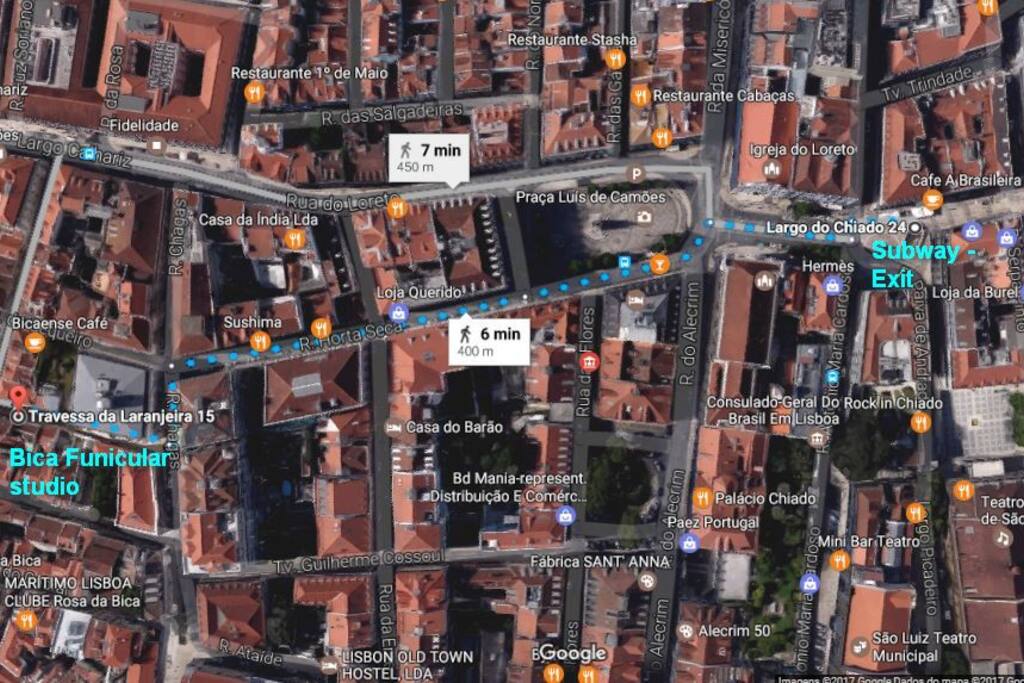How to find the studio, from the subway exit