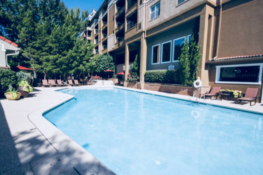 Enjoy your vacation at the pool.