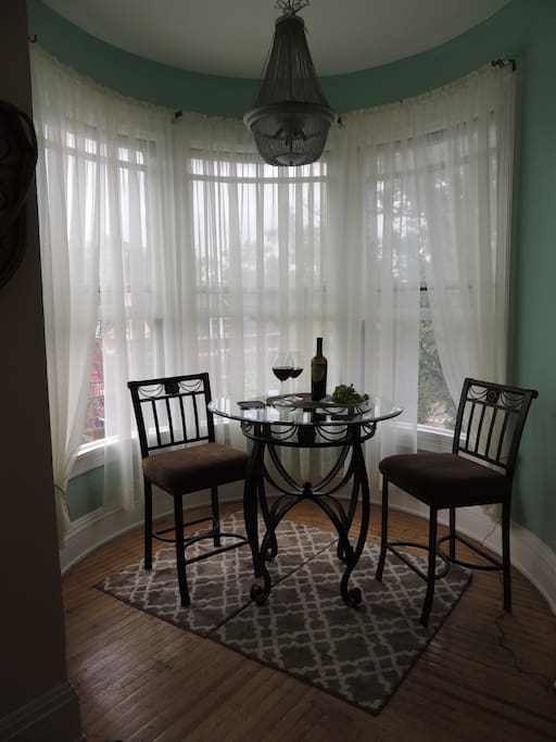 cozy alcove in "tower"