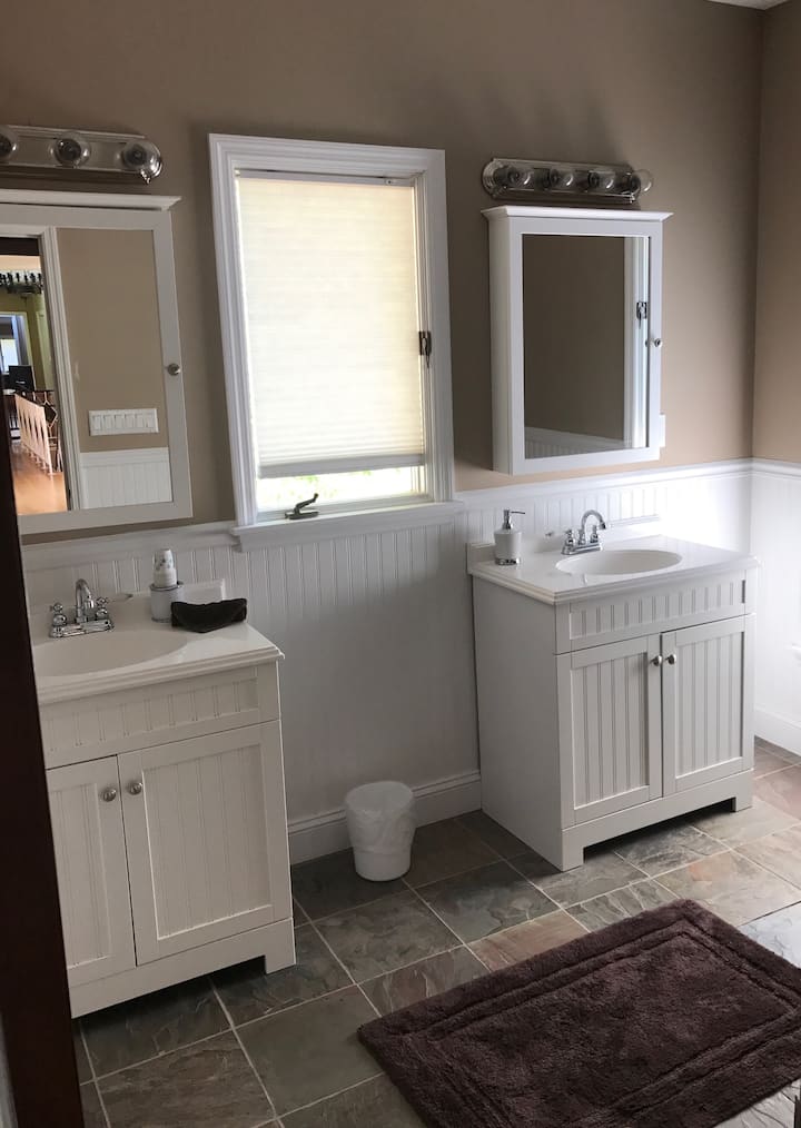 Private bathroom for room #1.