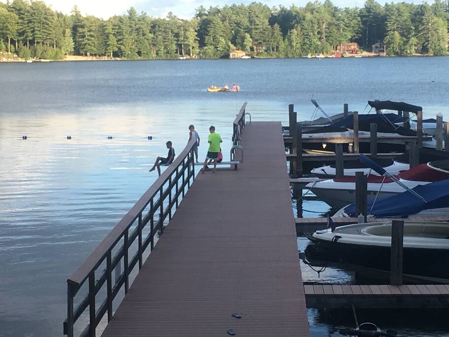 dock with diving board