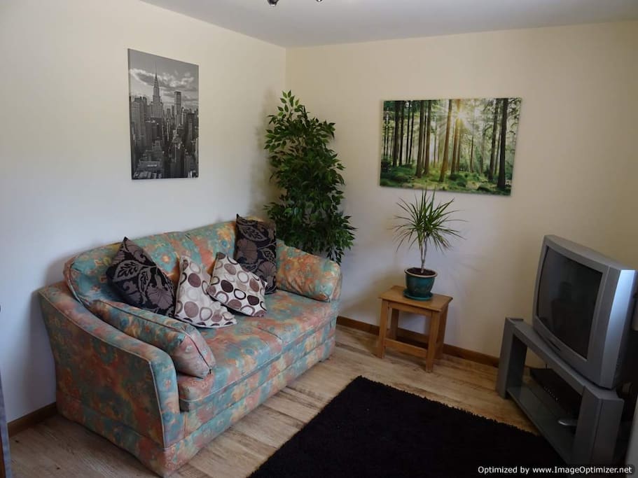 Separate snug area with TV