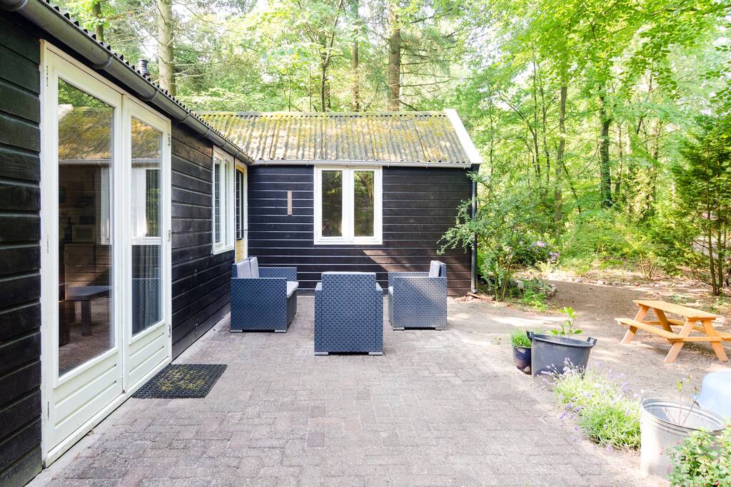 Terras met loungeset