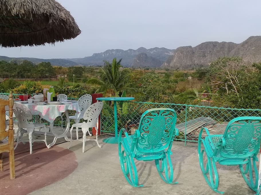 Vista desde la terraza de la casa