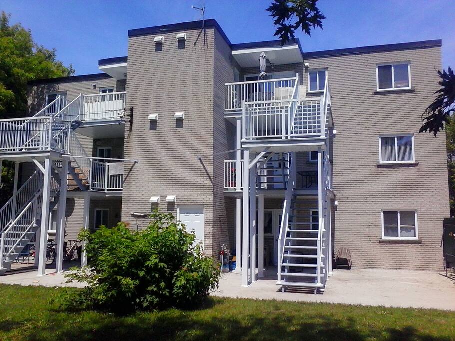 Behind the house, Terraces