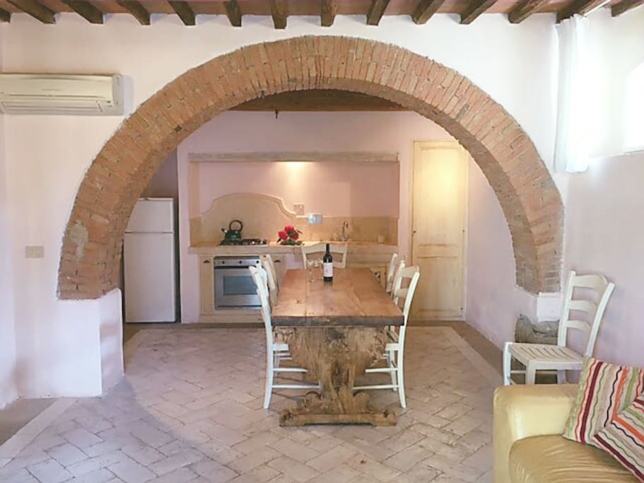 Living room with kitchen