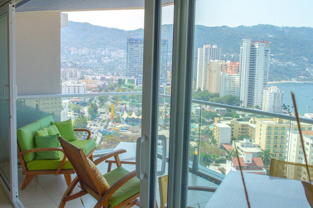 Terraza equipada con vista.
