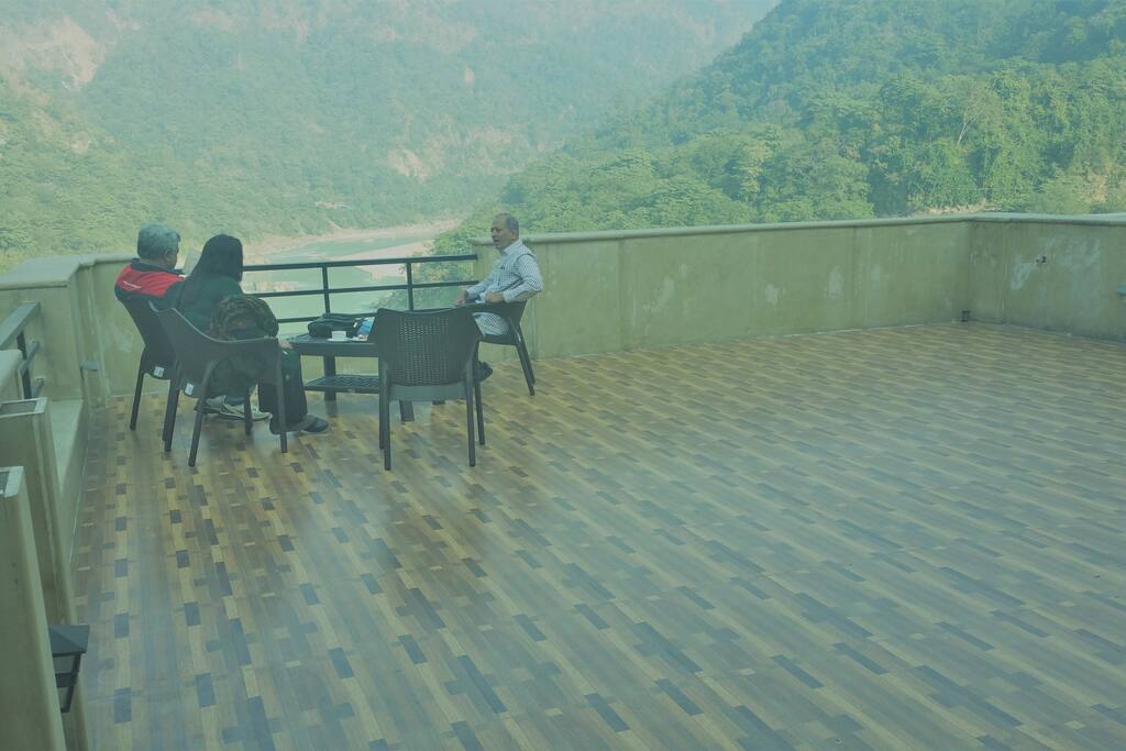 Enjoy company of friends and family in a serene natural surroundings on your own personal terrace.