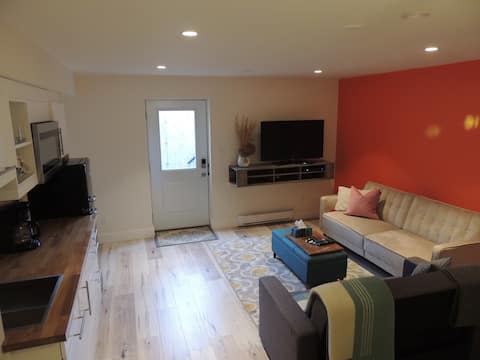 Successful Airbnb property: Main Town - 1 King Bdrm Guest Suite with Hottub in Fernie