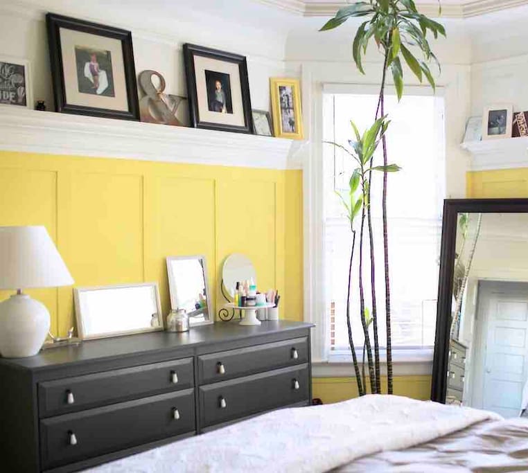 Master bedroom dresser & full-length mirror