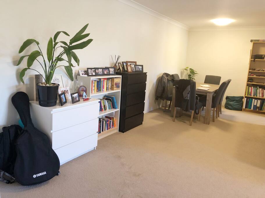 Living room and dinning room