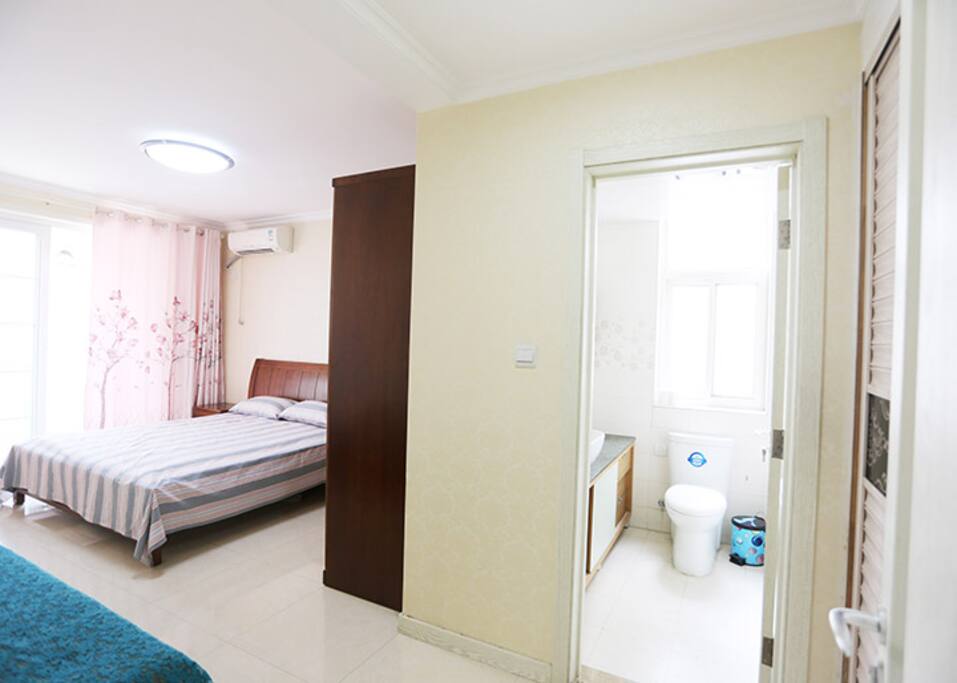 bedroom with bathroom