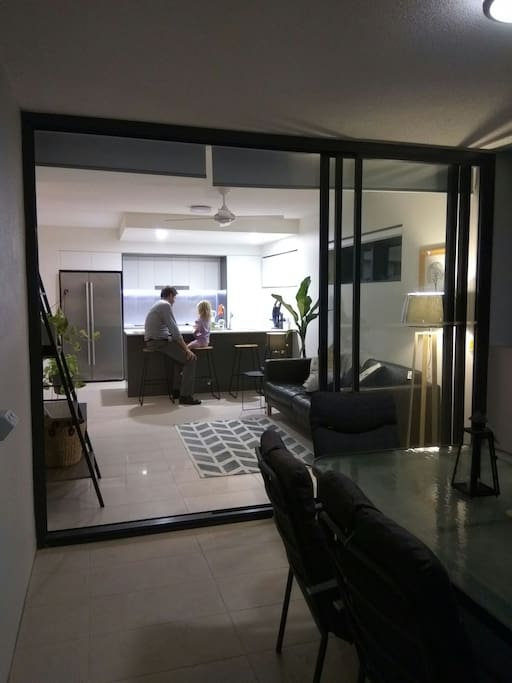 Patio looking into living area