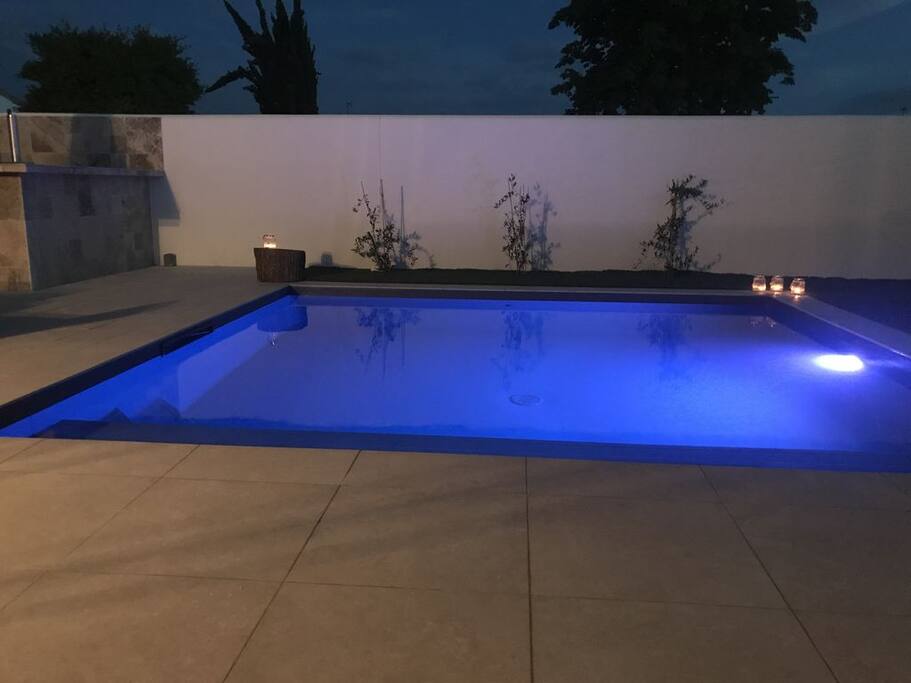 Piscine 4,5 x 4,5 avec Volet