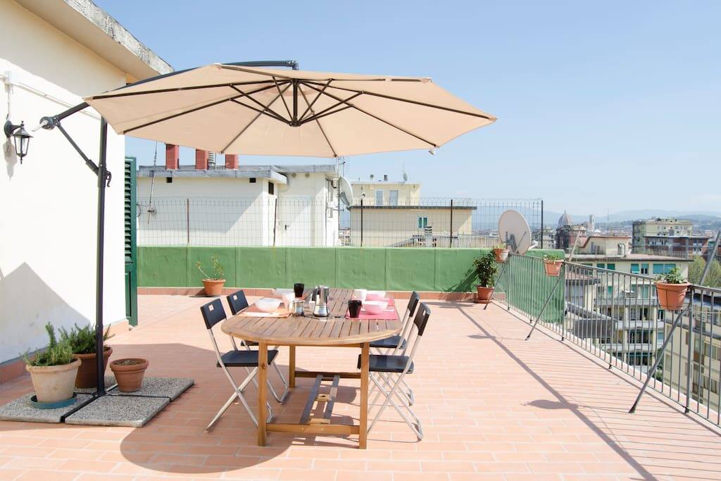 Terrazza spaziosa e con panorama mozzafiato!