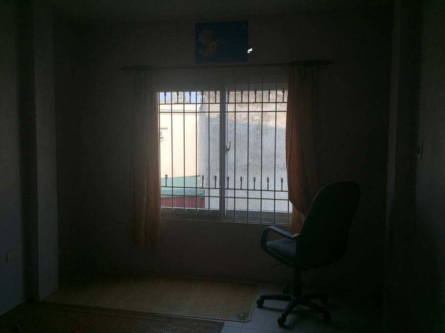 The window looking from the door
