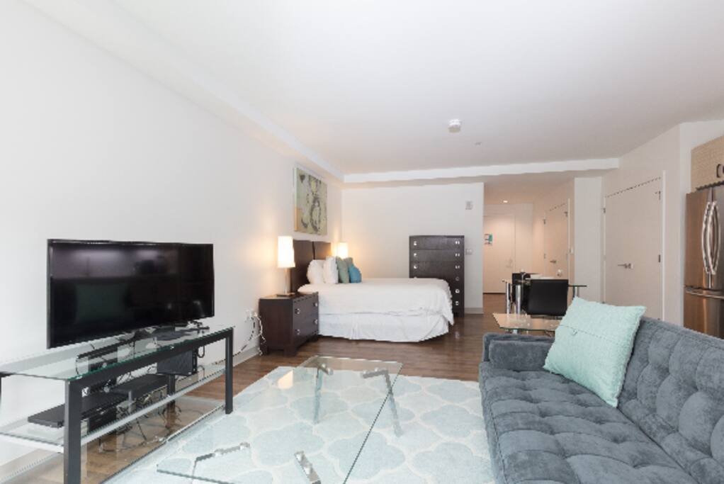 Living Room and Bed