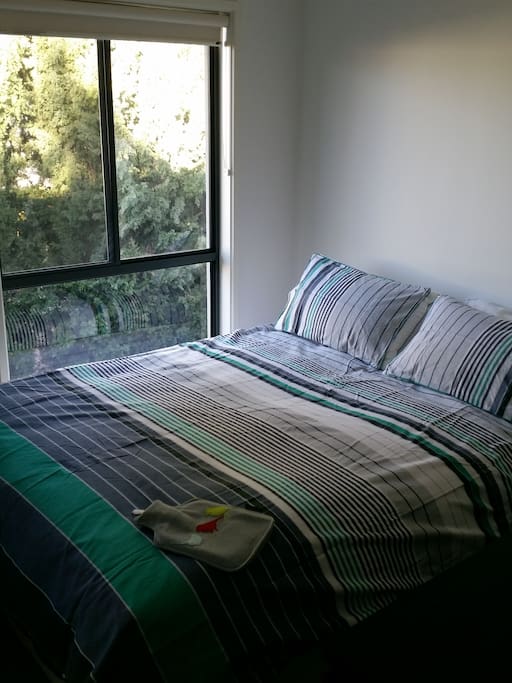 Bedroom with queen bed