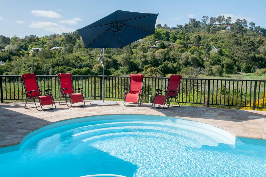 Pool deck and view