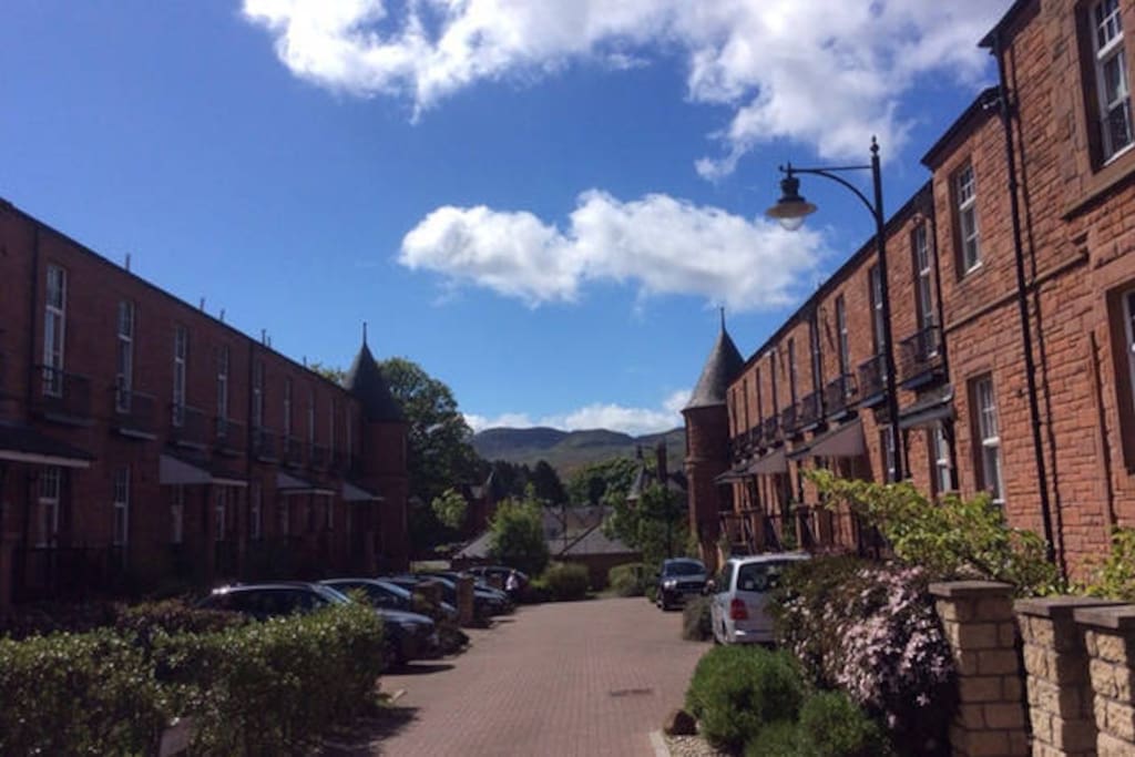 View at front door, South to the Pentland Hills