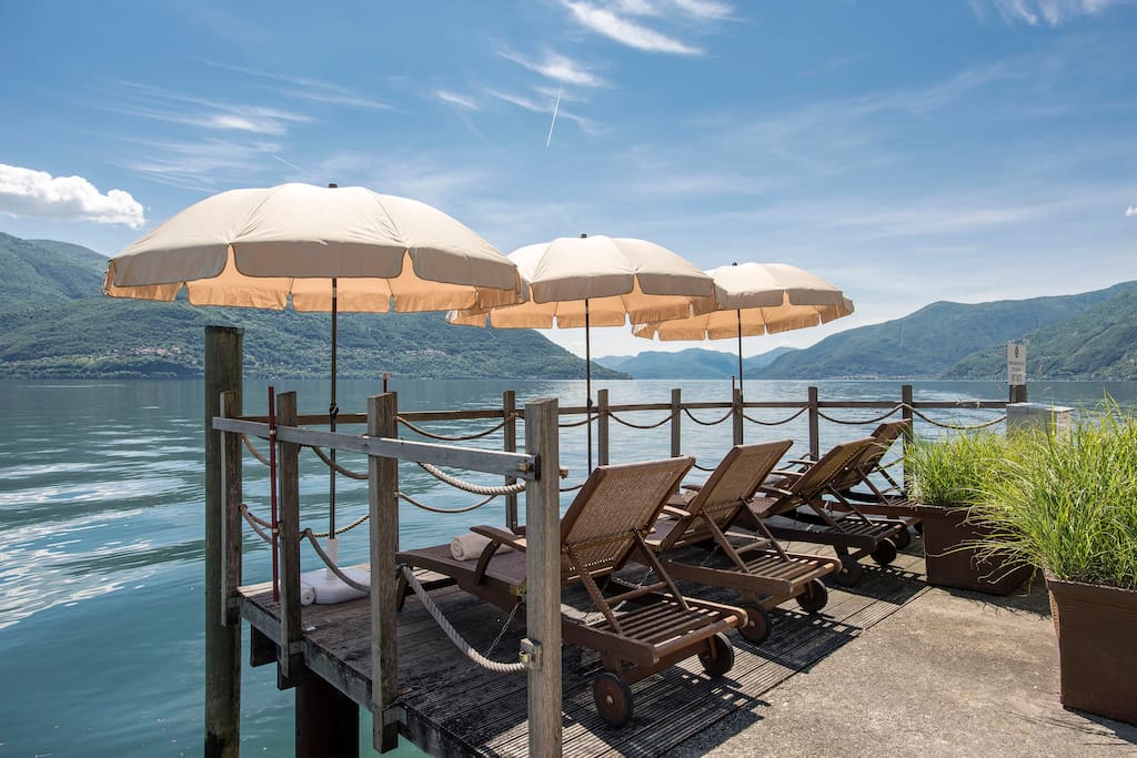 Privater Badesteg am See