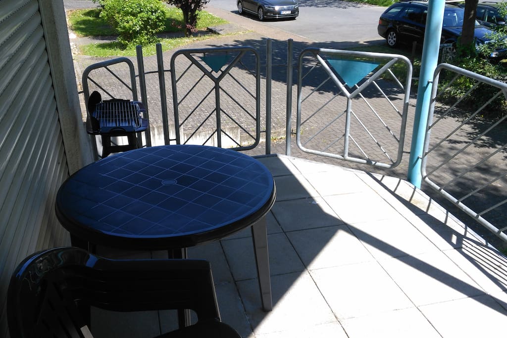 Balkon mit Mobiliar