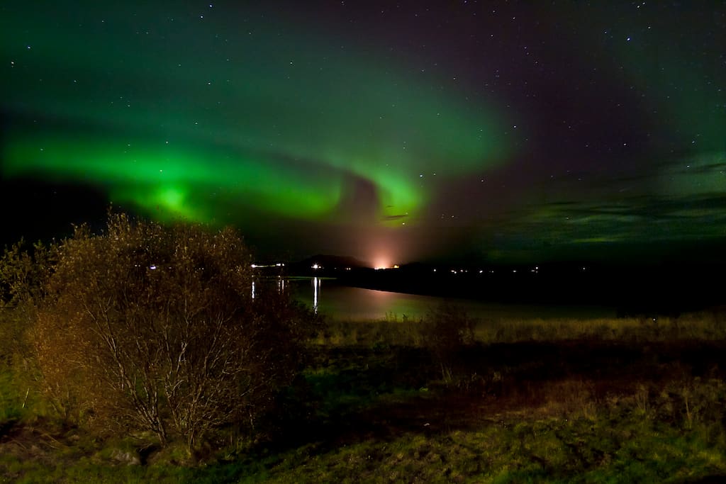 Northern light seen from the yard in late September.